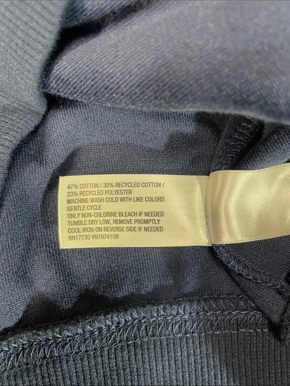Universal Thread Leisure Studio Navy Velour Zip Hoodie Relaxed Fit XS | NEW - Picture 4 of 4
